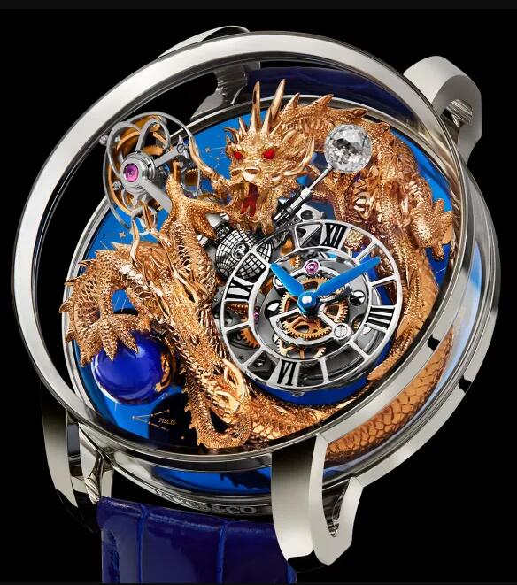 Jacob & Co Replica watch ASTRONOMIA ART DRAGON PLATINUM SKY AT112.60.DR.UA.ABALA